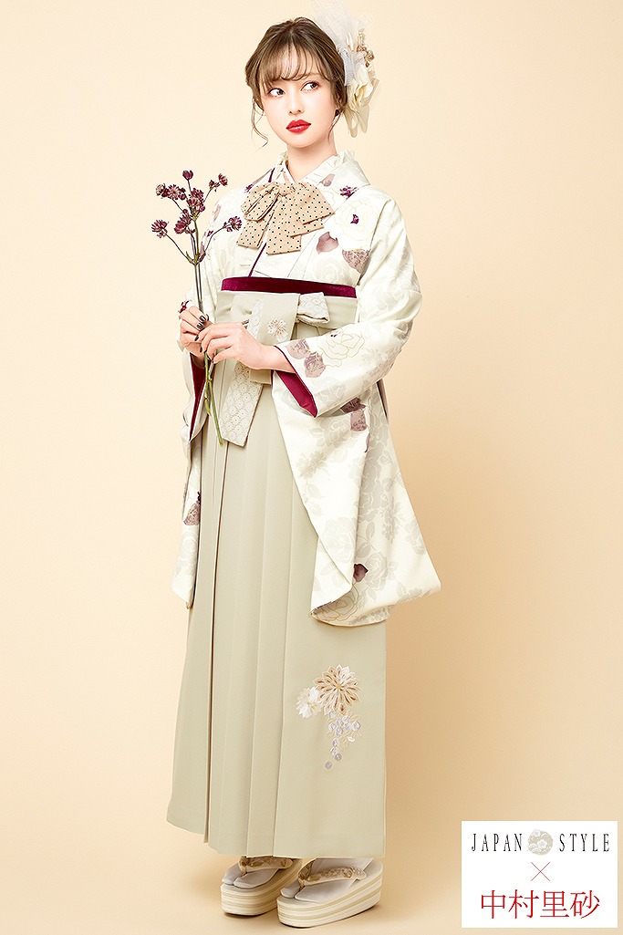 卒業式袴レンタル 通販可 大人っぽかわいいレトロ Japan Style 中村里砂 白 オフホワイト ベージュ R217 レトロ 振袖 袴レンタルなら Takazen 大阪 心斎橋 堺 兵庫 神戸 奈良の店舗へ 卒業式袴レンタル 通販可 大人っぽかわいいレトロ Japan Style 中村里砂 白 オフホワイト ベージュ R217 レトロ 振袖 袴レンタルなら Takazen 大阪 心斎橋 堺 兵庫 神戸 奈良の店舗へ