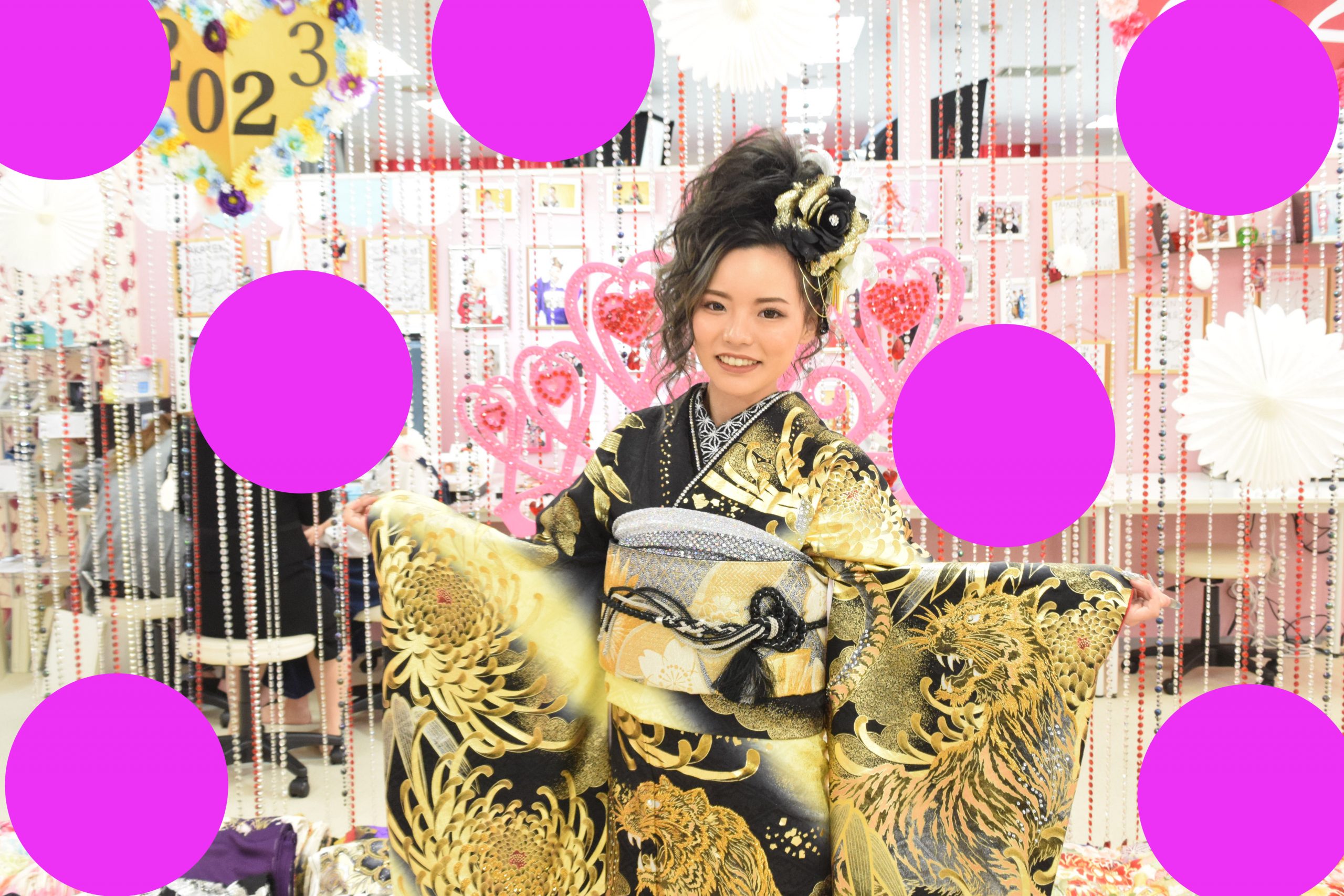 前撮り　振袖　TAKAZEN心斎橋店