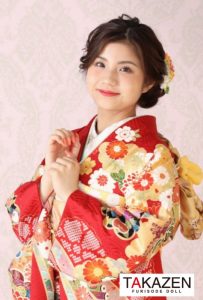 振袖　振袖レンタル　赤　古典　豪華