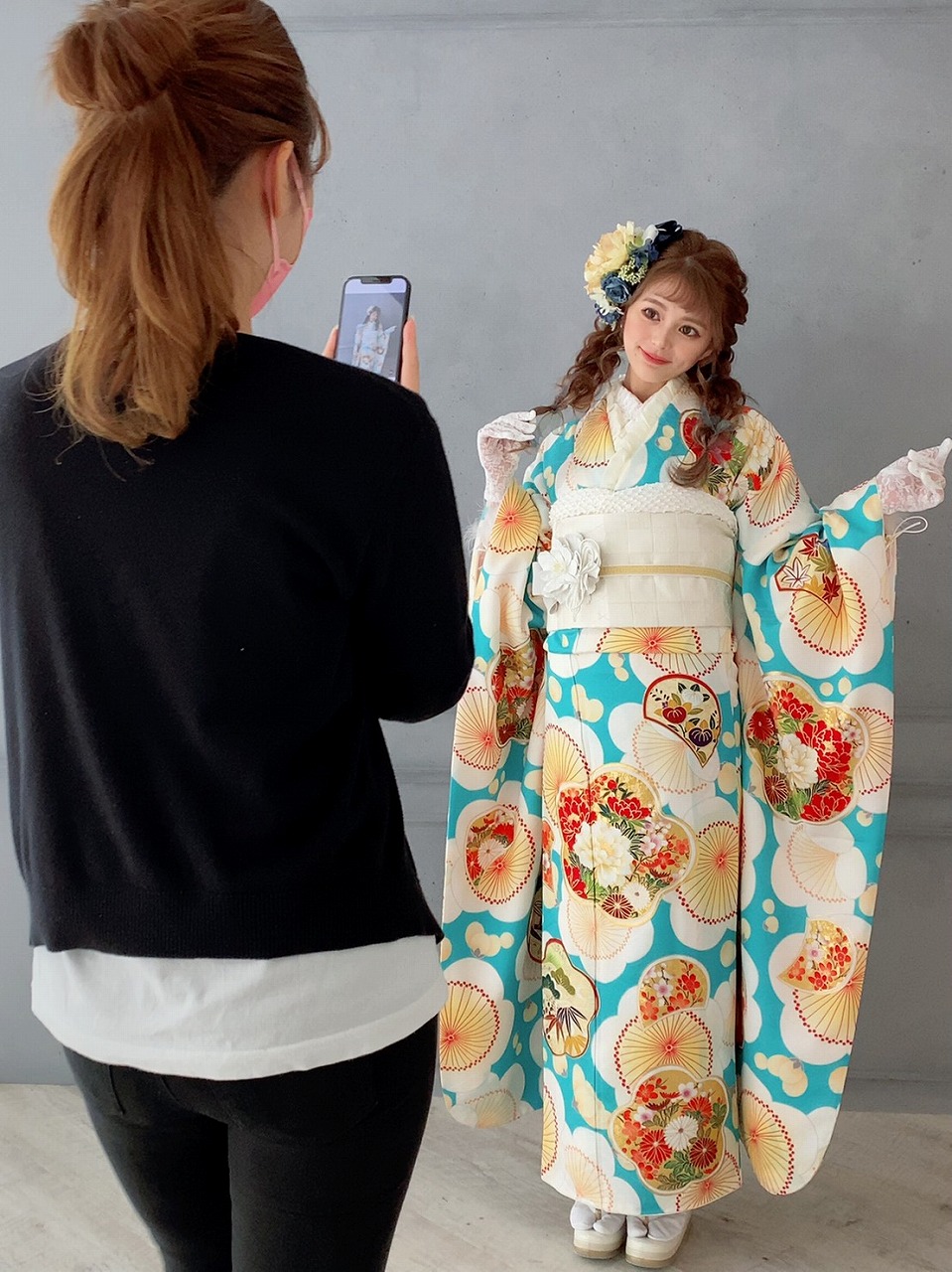 うかちゃん　振袖撮影