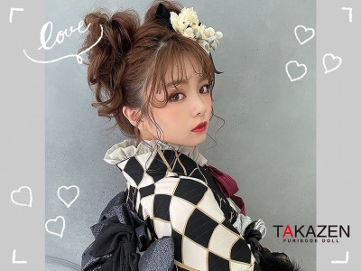♡17日　大阪堺　大人気！インスタグラマーのみゆみゆちゃん着用！レトロモダンのお振袖♡