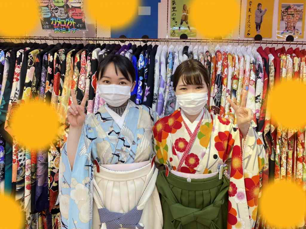 ♡28日　お友達同士で流行りの袴コーデ姫ちゃん♡