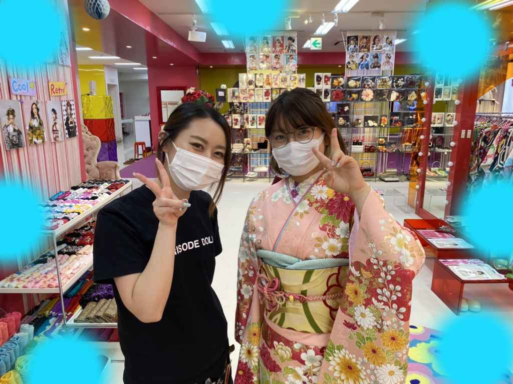 TAKAZEN　タカゼン　振袖　成人式　レンタル　ピンク色　古典柄