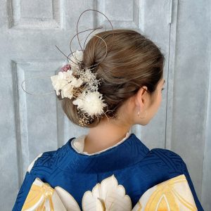 可愛い　ヘアアレンジ　振袖ヘア　袴ヘア