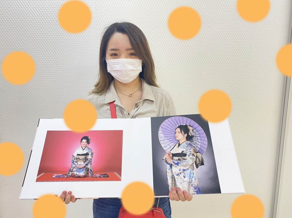♡7日　青色モードのお振袖でアルバムも豪華な姫ちゃん