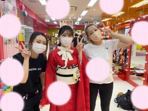 TAKAZEN　タカゼン　レトロ　無地　シンプル　　振袖　成人式　レンタル