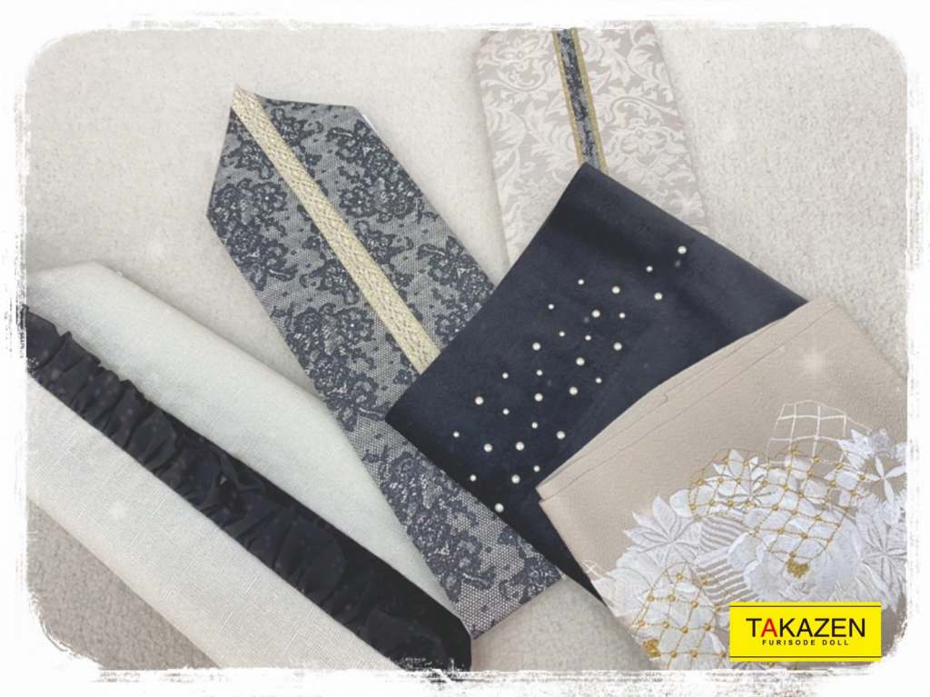 TAKAZEN　タカゼン　半衿　重ね衿　振袖　成人式　レンタル　カワイイ　フリル　レース