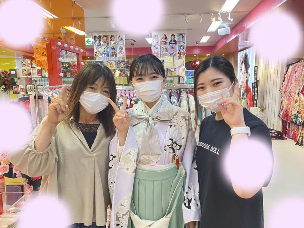 TAKAZEN　タカゼン　袴　卒業式　レンタル　格安　可愛い　玉城ティナ　くすみカラー