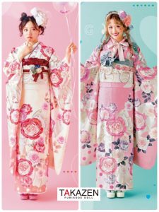 振袖レンタル　ピンク　ガーリー　可愛い　個性的　ゆるふわ