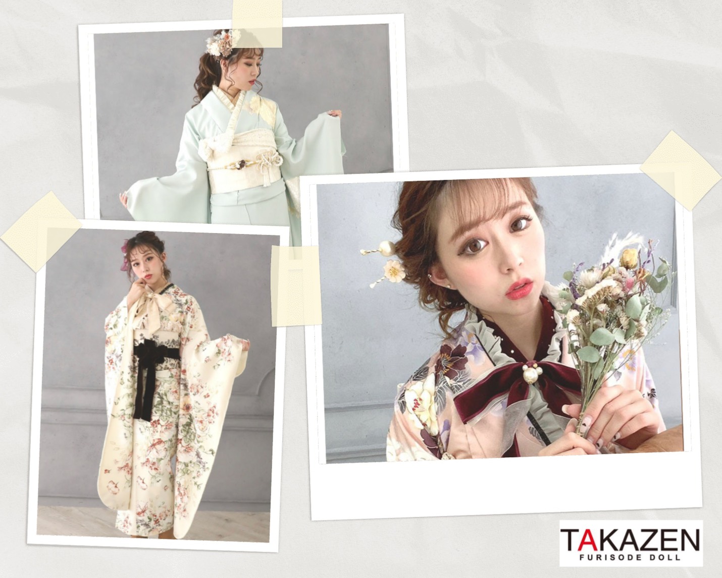 【TAKAZEN神戸店】27日★流行りのお振袖を着たい！オシャレ女子にピッタリなヴィンテージレトロのお振袖のご紹介★