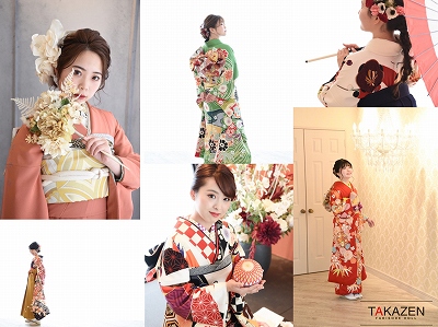 ♥【TAKAZEN堺店】大阪堺で成人式かわいい振袖前撮り撮影会♥