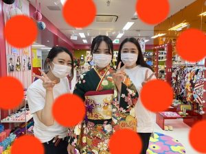 TAKAZEN　タカゼン　　振袖　成人式　レンタル　古典　緑