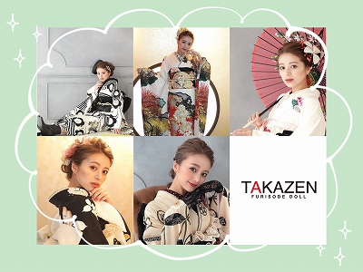 ♡【TAKAZEN堺店】4日　大人気！インフルエンサーUKAちゃん着用お振袖♡