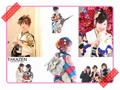 ♥【TAKAZEN堺店】4日　大阪堺で成人式　お写真だけでも大歓迎！店頭のお振袖選び放題！♥