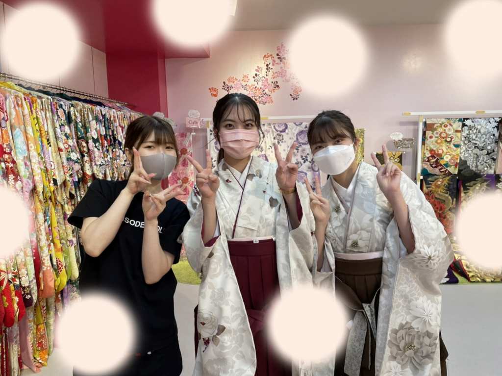 【TAKAZEN神戸店】♡7日　お友達同士で☆卒業式のヴィンテージレトロの卒業式の袴姫ちゃん♡＆姫路展示会姫ちゃん♡
