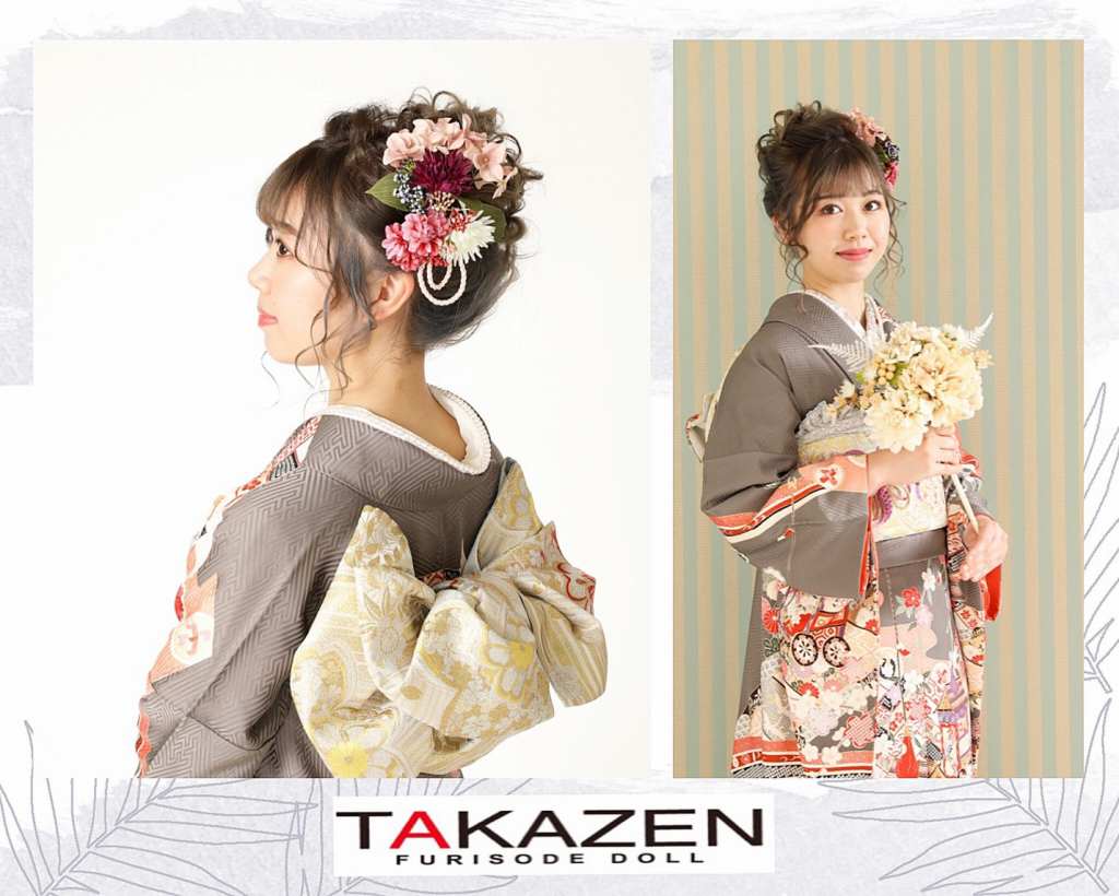 【TAKAZEN神戸店】神戸三宮で成人式ママ振袖持ち込み・大人気の格安撮影プラン10780円！！ヘアメイク・着付け・撮影料込み★