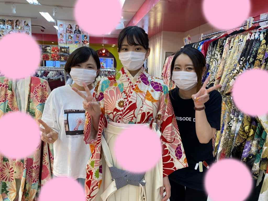 【TAKAZEN神戸店】♡4日　振袖顧客様の袴選びもまたTAKAZEN神戸店で♡ピンクの可愛い姫ちゃん♡
