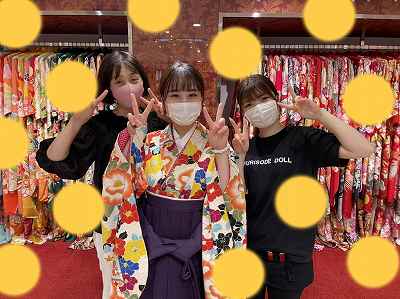 【TAKAZEN梅田本店】♡22日カワイイ袴＆お振袖姫ちゃん♡