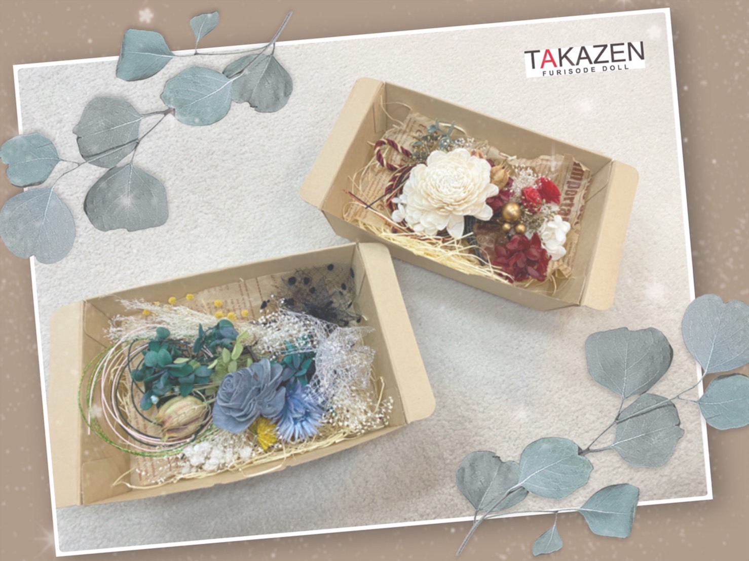 【TAKAZEN神戸店】♡11日 大人気くすみカラーの可愛いドライフラワーのご紹介♡