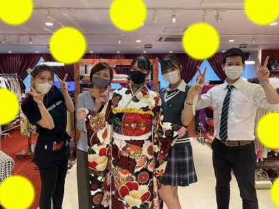 【TAKAZEN梅田本店】♡4日　大阪梅田で卒業式袴＆成人式お振袖レンタル姫ちゃん♡