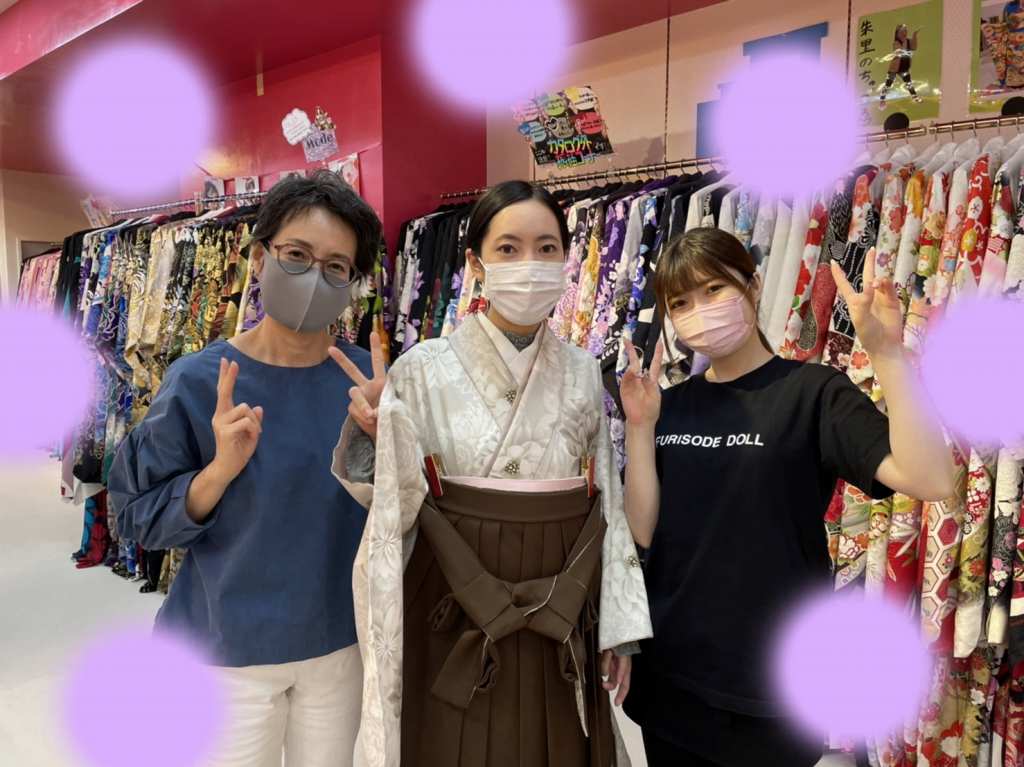 【TAKAZEN神戸店】♡29日　イマドキのくすみカラーの可愛い袴の姫ちゃん♡