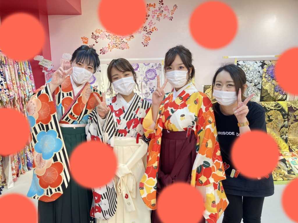 【TAKAZEN神戸店】♡30日　お友達同士でご来店♡個性的で可愛らしいオシャレな袴姫ちゃん♡