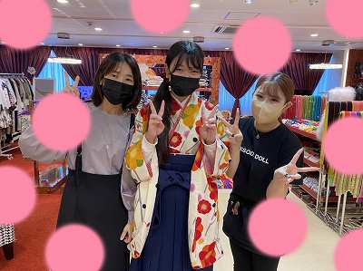 【TAKAZEN梅田本店】♡27日　大阪梅田でカワイイ袴姫ちゃん♡