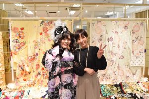 キュート　ピンク　振袖レンタル