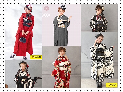 ♥【TAKAZEN堺店】1日　個性派レトロ柄のお振袖ご紹介♥