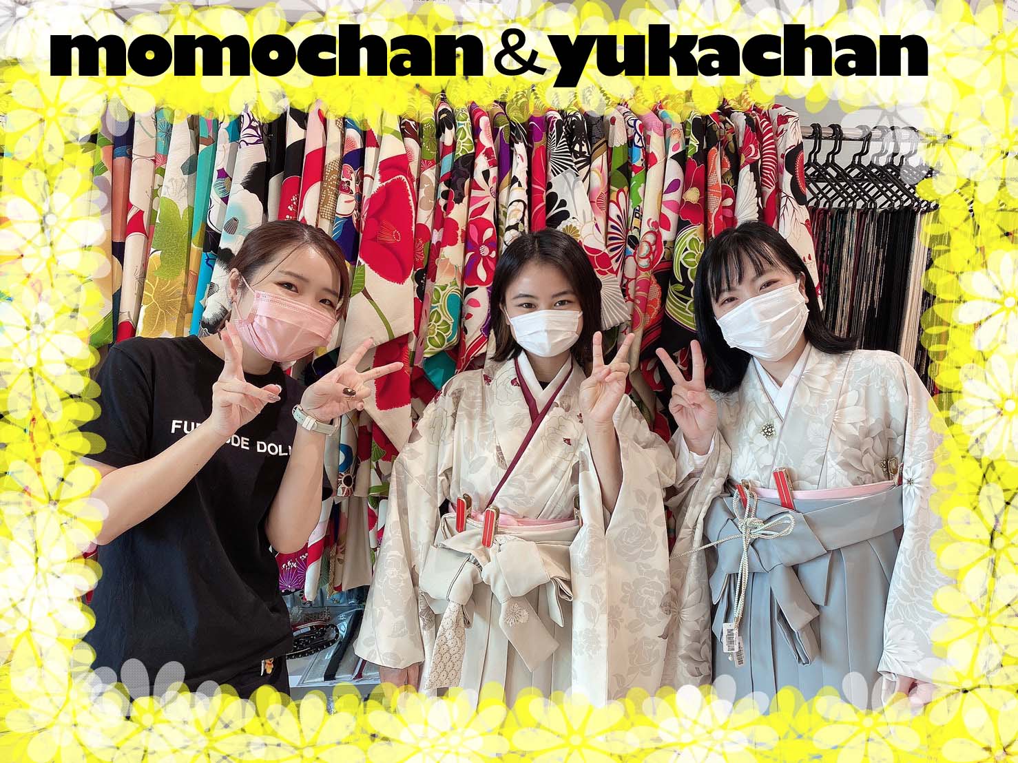 ❤【TAKAZEN堺店】15日　卒業式袴！！流行のくすみカラー＆レトロ柄の袴姫ちゃん❤