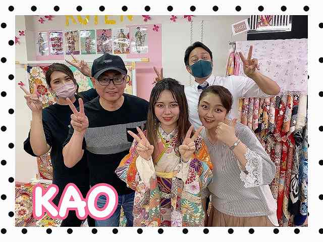 【TAKAZEN奈良店】13日♡2022年成人式色鮮やかな可愛い白地の古典柄姫ちゃんご来店♡