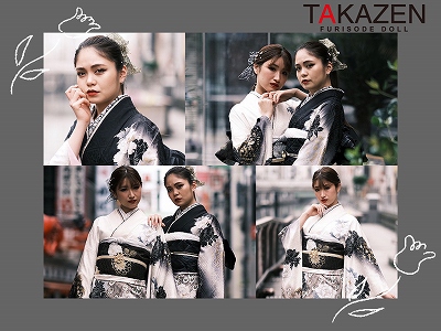 ♥【TAKAZEN堺店】8日　イマドキ！ヴィンテージスタイルの孔雀柄のお振袖♥