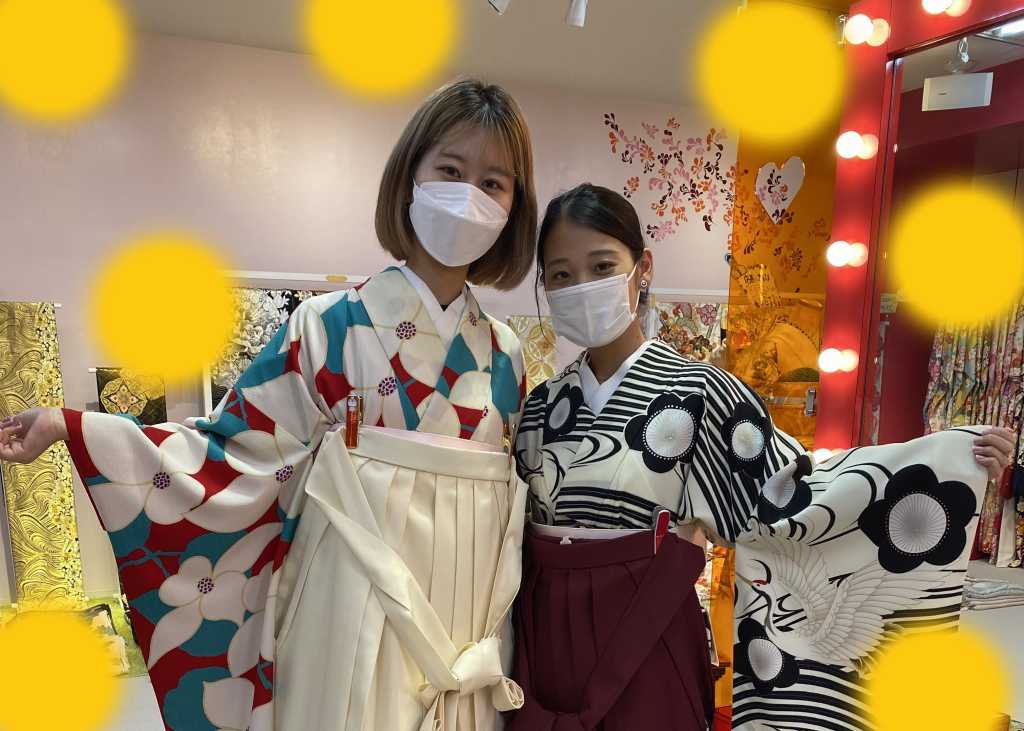 【TAKAZEN神戸店】♡11日　レトロの可愛いお友達同士の袴の姫ちゃん♡