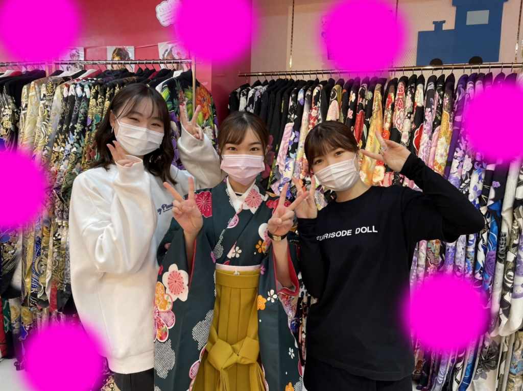 ♡【TAKAZEN神戸店】22日　緑色の可愛らしい袴コーデ姫ちゃん♡