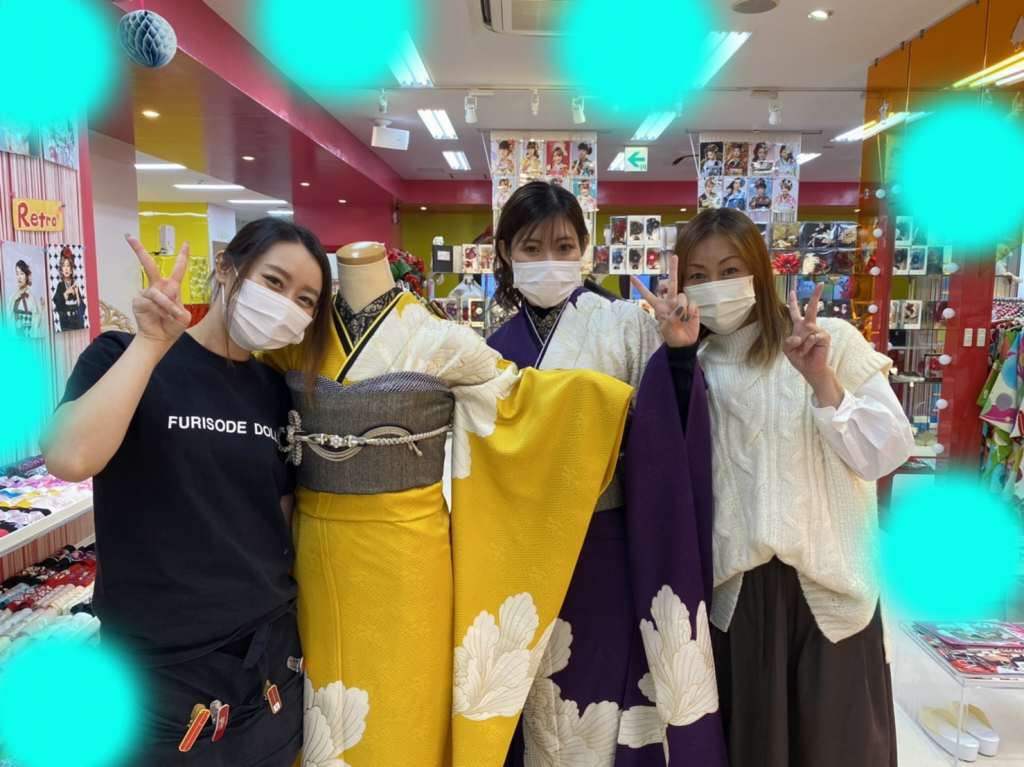 【TAKAZEN神戸店】♡18日　姉妹のシンプルなお振袖の二回目レンタルの可愛い姫ちゃん♡