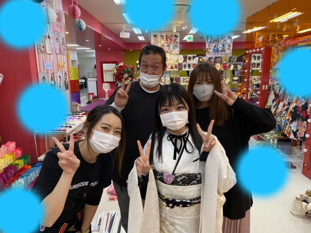 【TAKAZEN神戸店】♡23日　大人気くすみカラーの可愛いお振袖の姫ちゃん♡