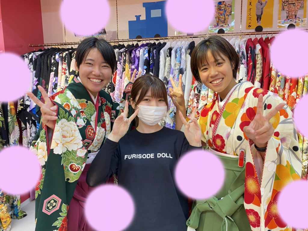 【TAKAZEN神戸店】♡25日　お友達同士で大人気の古典＆レトロで可愛い袴姫ちゃん♡