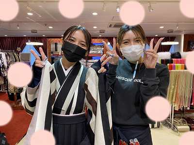 【TAKAZEN梅田本店】♡25日　白黒モダンレトロ袴姫ちゃん♡
