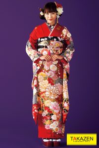 安い　振袖　赤