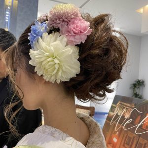 可愛い　ヘアレンジ　成人式　成人式ヘア　アップスタイル