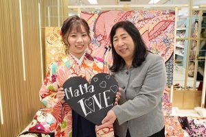 持ち込み　古典柄　振袖レンタル