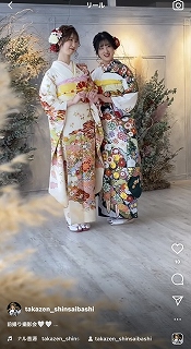 前撮り　振袖　撮影会　インスタ　TAKAZEN