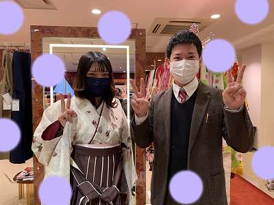 【TAKAZEN梅田本店】♡28日　カワイイ　お振袖＆袴姫ちゃん♡
