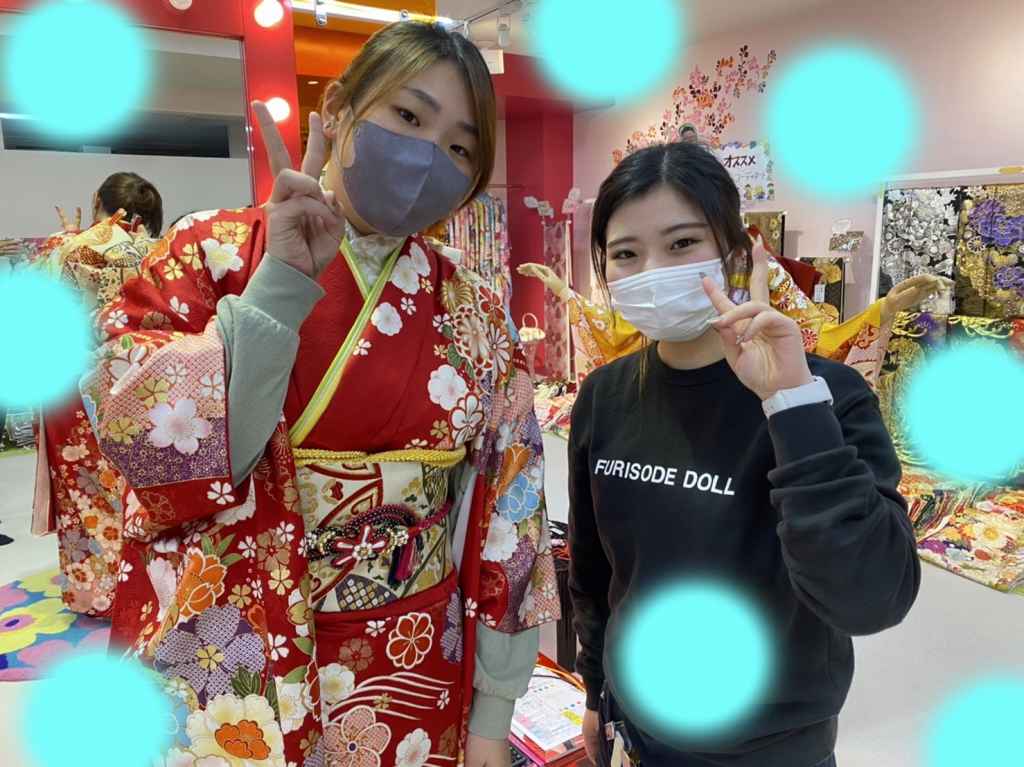 【TAKAZEN神戸店】♡15日　振袖コーデは紺色の古典柄☆正統派赤色古典柄の可愛い姫ちゃん♡