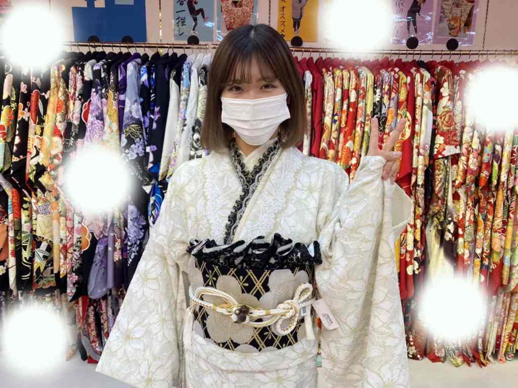 TAKAZEN　タカゼン　　振袖　成人式　レンタル　白レース