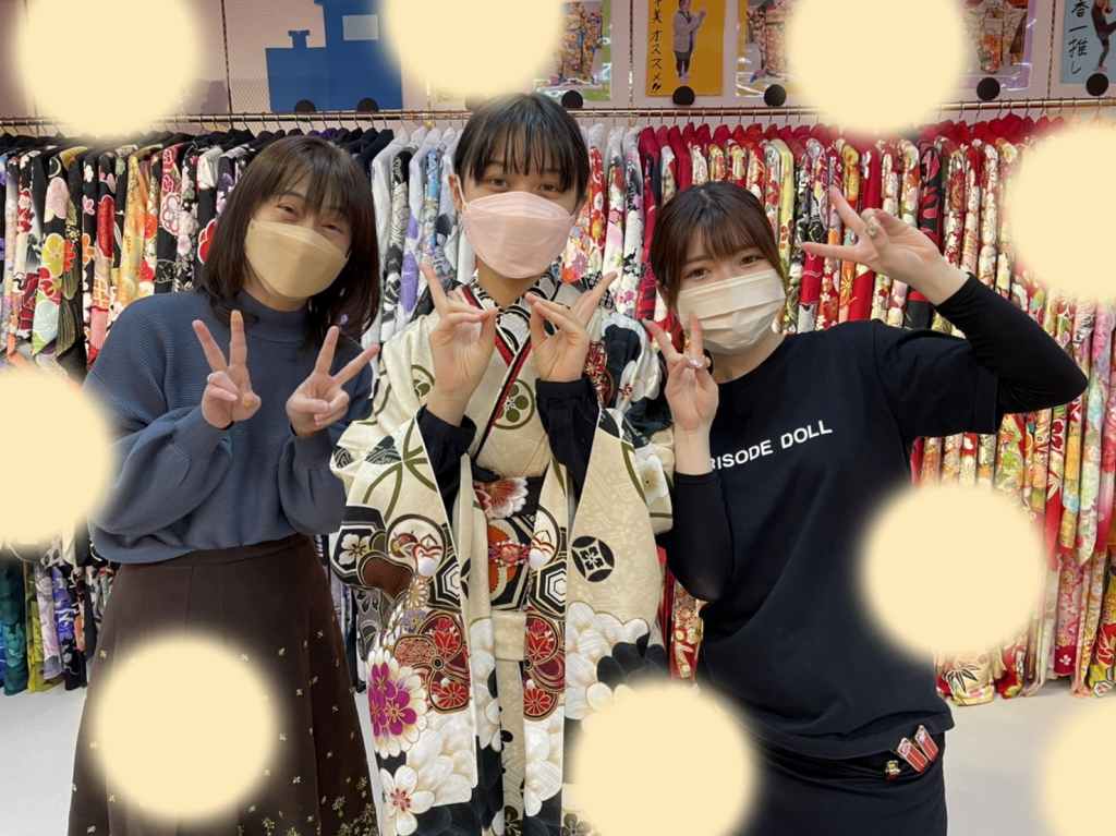 【TAKAZEN神戸店】♡6日　イマドキくすみカラーのお振袖と袴姫ちゃん♡