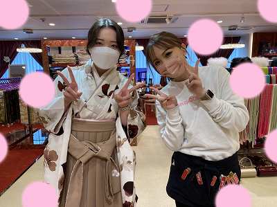 【TAKAZEN梅田本店】♡17日　くすみ色ハカマ姫ちゃん♡