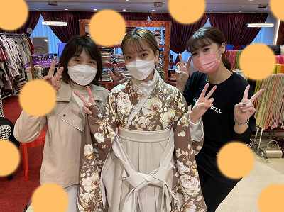【TAKAZEN梅田店本店】♡7日　大阪梅田でかわいい振袖＆袴姫ちゃん♡