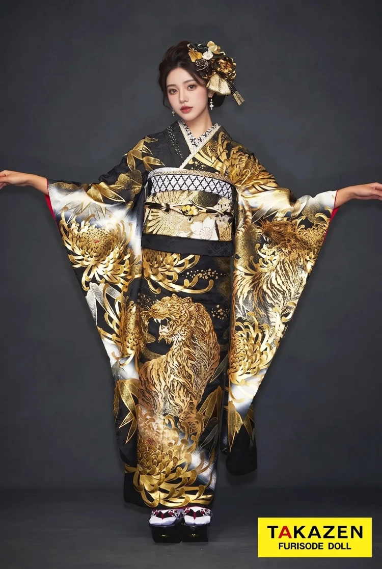 ジャパンモード 黒/ゴールド(金色) 本家虎柄 絶対目立つ 渋い ド派手