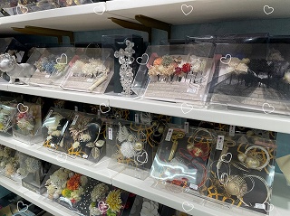 髪飾り　ドライフラワー　くすみカラー　TAKAZEN心斎橋店